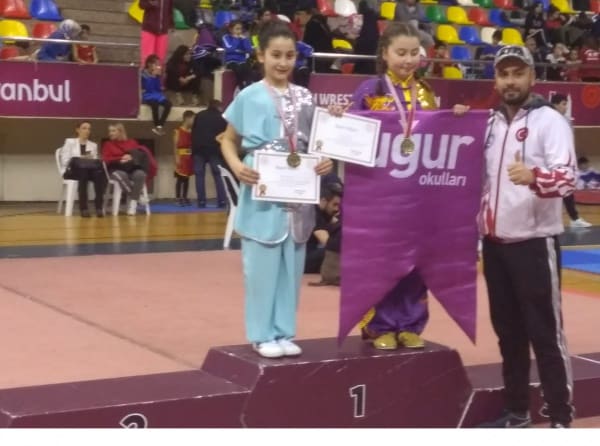  İstanbulda düzenlenen Minik-Yıldızlar-Gençler Wushu Kung-fu Sanda Okul Sporları Şampiyonasında  İstanbul 1. olduk.